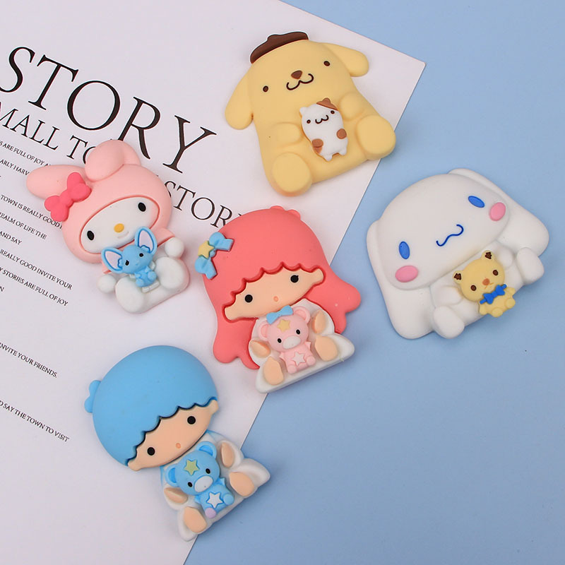 Nuevo pegamento suave de dibujos animados DIY pegamento crema al por mayor diadema horquilla taza de agua papelería lindo perro serie taza pegatinas ventas directas