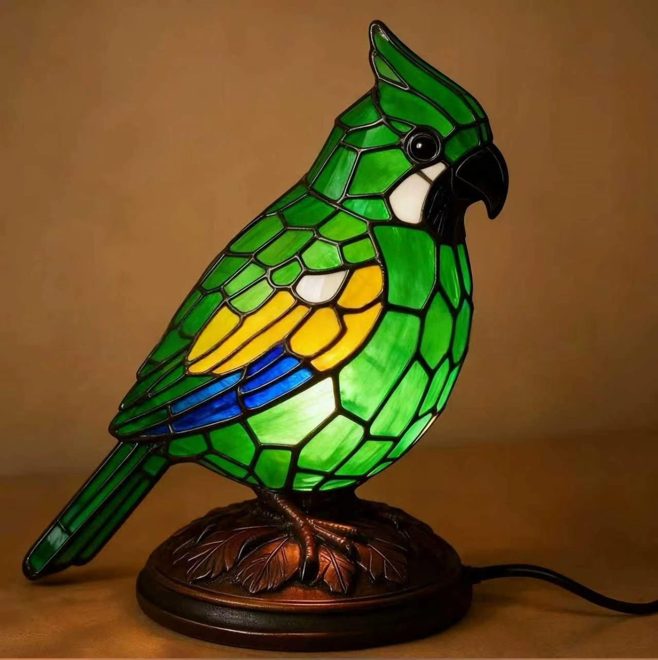 pájaro verde / Interruptor independiente de 17cmUSB