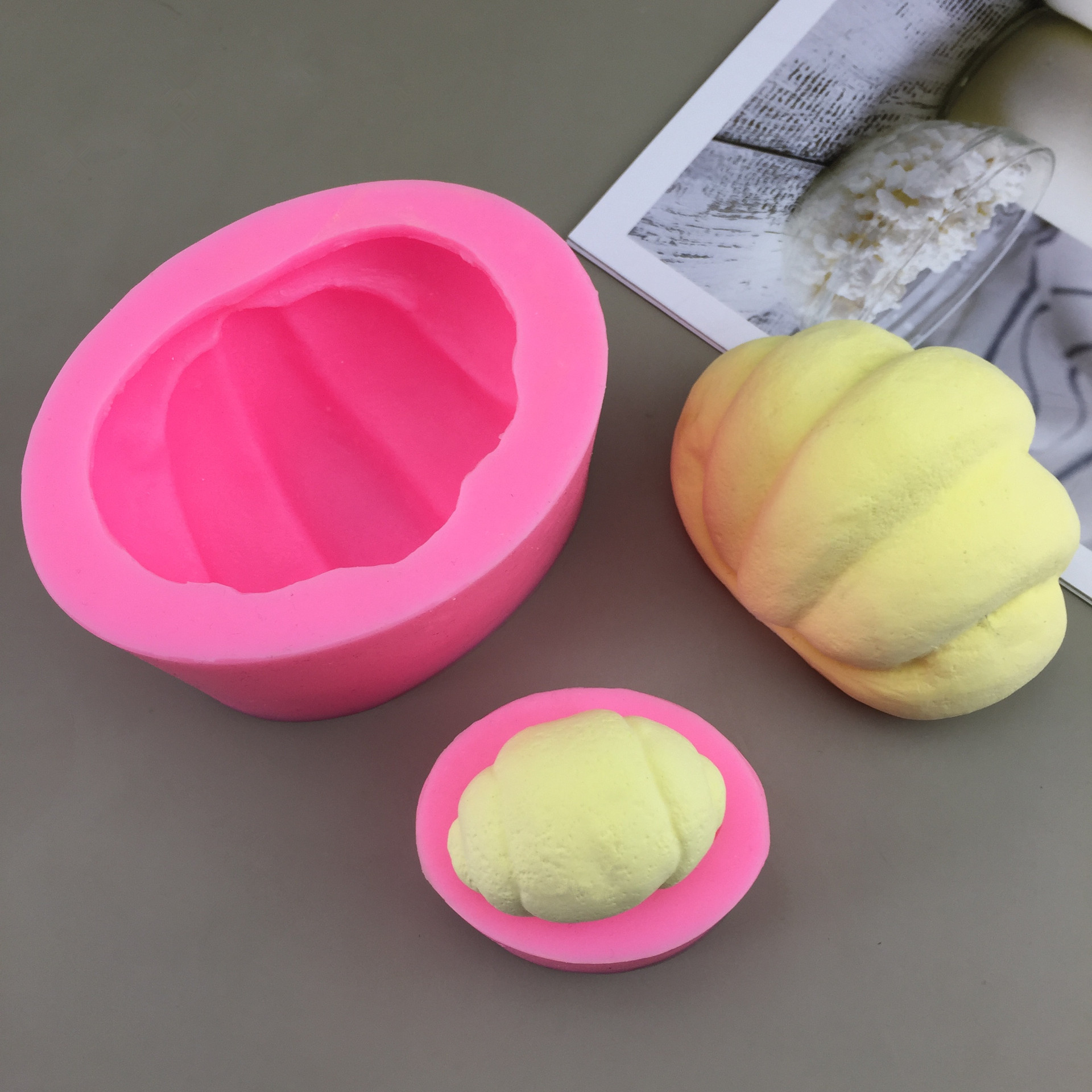 Сладкий ручной работы DIY размер булочки с морской солью для выпечки силиконовой формы щепотка ароматерапевтическая свеча гипсовая декоративная форма