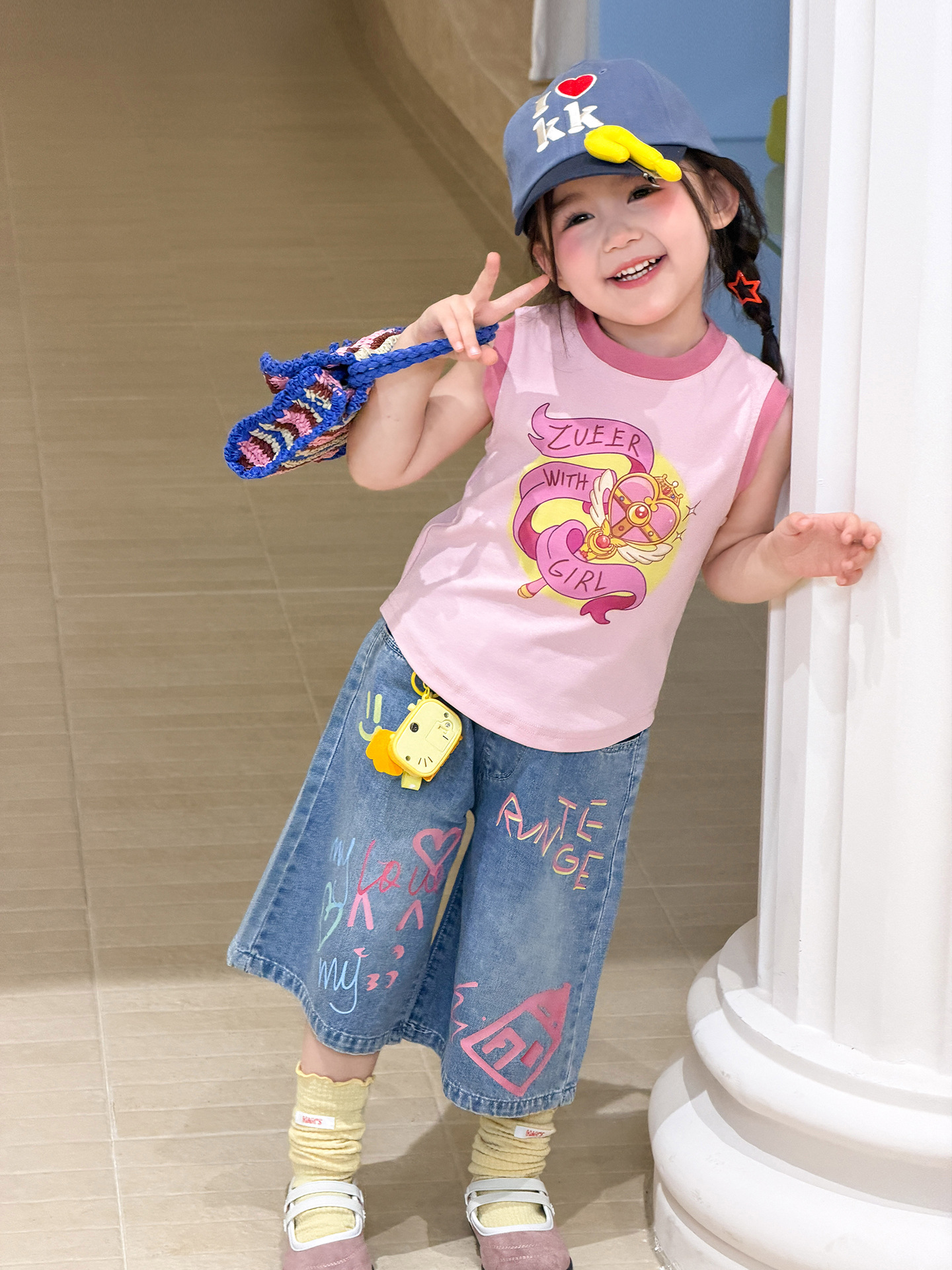 Sugar Pear ropa infantil chaleco de verano delgado 2026 ropa de niña casual para niños A clase de bebé sin mangas