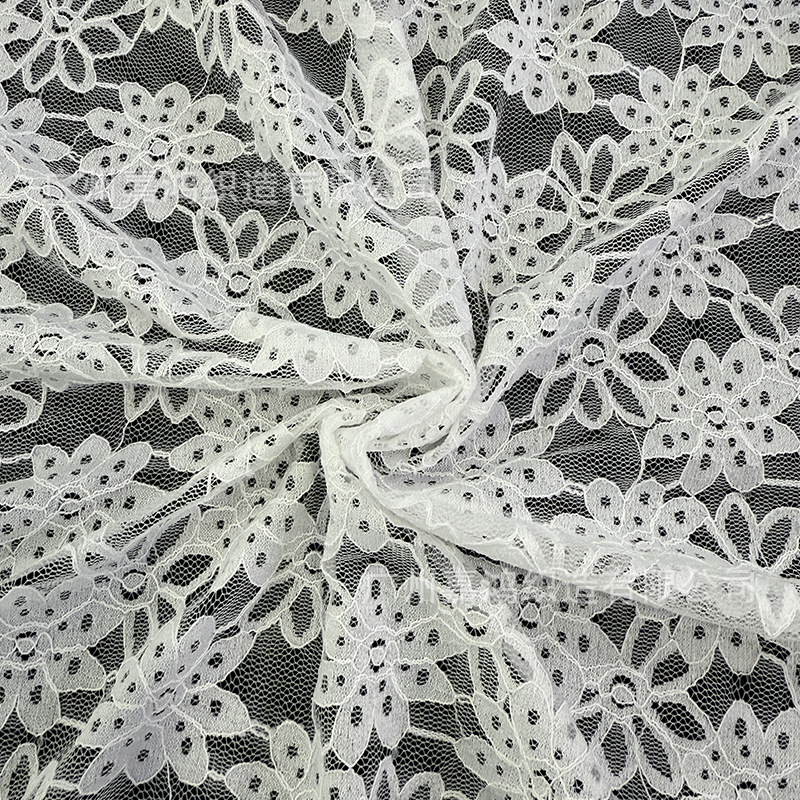 Tejido de encaje de diamante estilo francés temperamento de moda ropa de mujer falda flor de encaje fábrica de stock