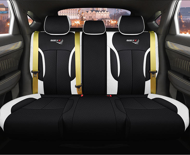 Dedicated to Geely Xingrui car seat cover four seasons universal cushion summer Breathable linen all-inclusive cartoon seat cover