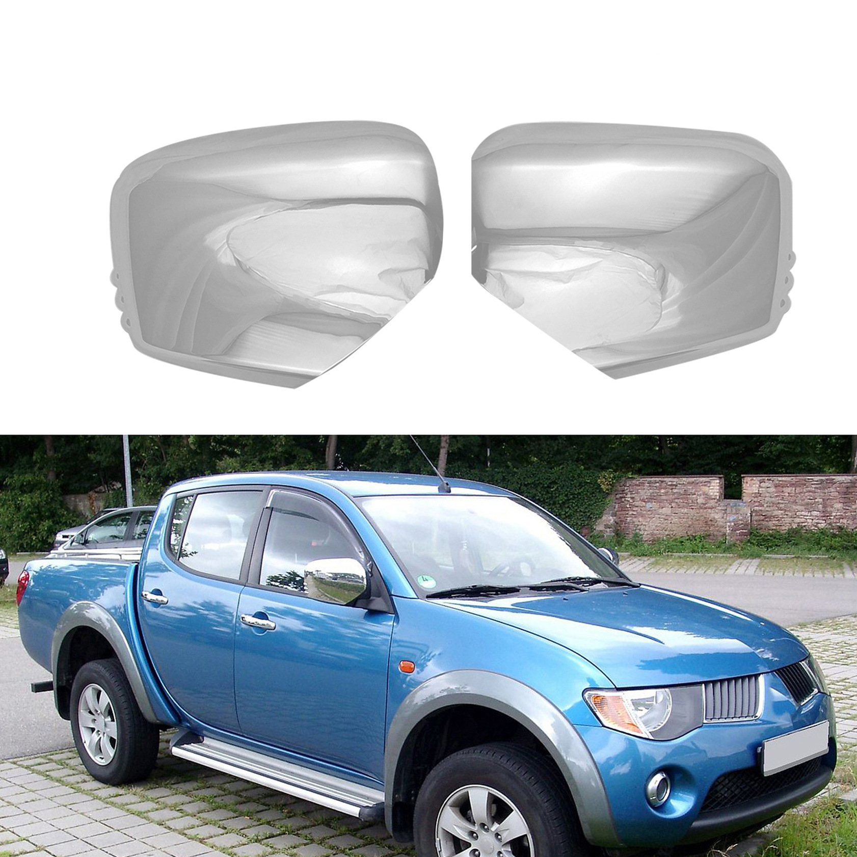 适用于2005-2014款TRITON  L200后视镜罩帕杰罗MENTERO倒车镜盖壳