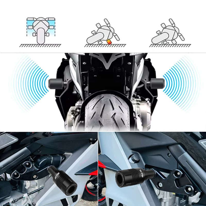 Suitable for CFMOTO 675SR 675NK modification parts: anti-fall ball, body protection bar, anti-fall stick, anti-fall rubber accessories