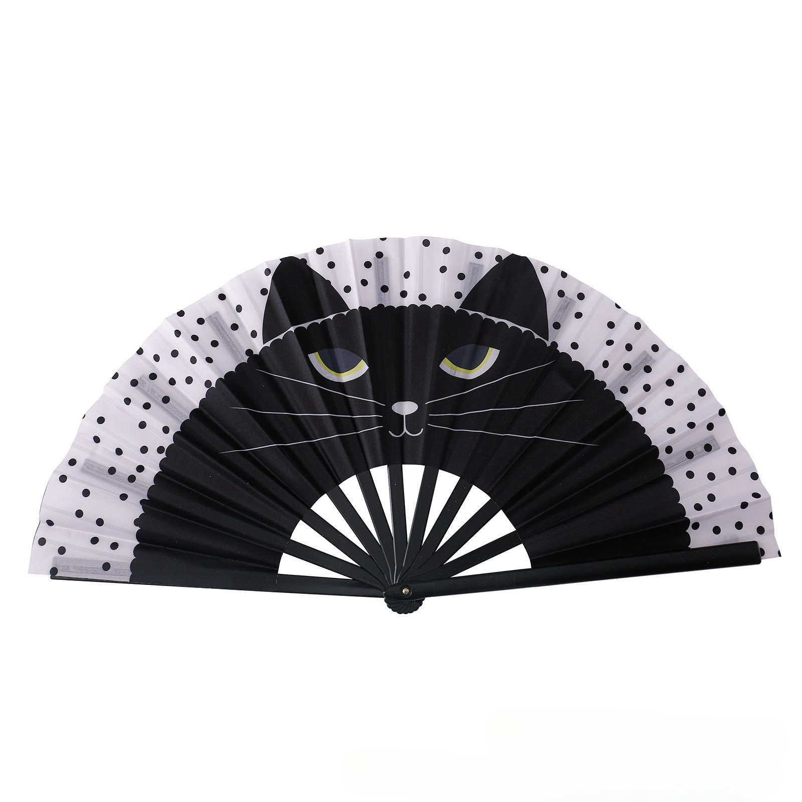 Kung fu fan imagen personalizada 10 pulgadas Kung Fu fan ventilador de plástico hueso publicidad fan patrón Amazon Venta caliente