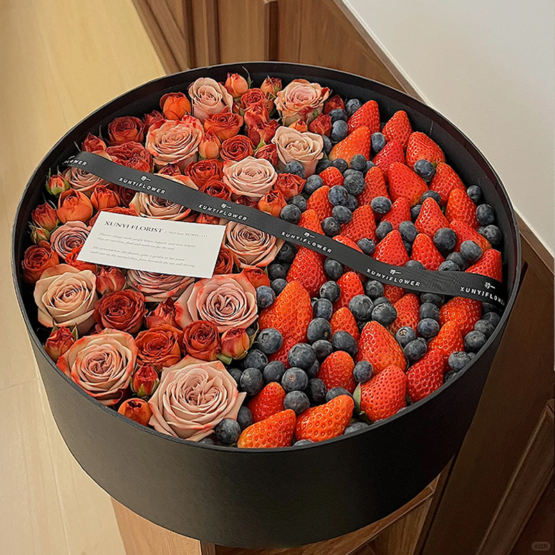 Caja de flores de otoño e invierno, cesta de flores posparto, caja transparente hecha a mano con ventana, caja de plástico impermeable para arreglos florales de regalo de cumpleaños.