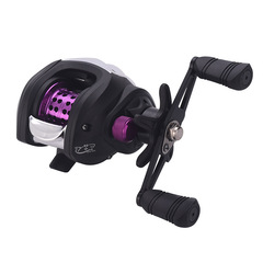 Komaru Purple Droplet Wheel All-Metal Micro-Wave Cup Magnetic Braking 17+1 Axis Anti-Explode Line Long Range Casting Reel