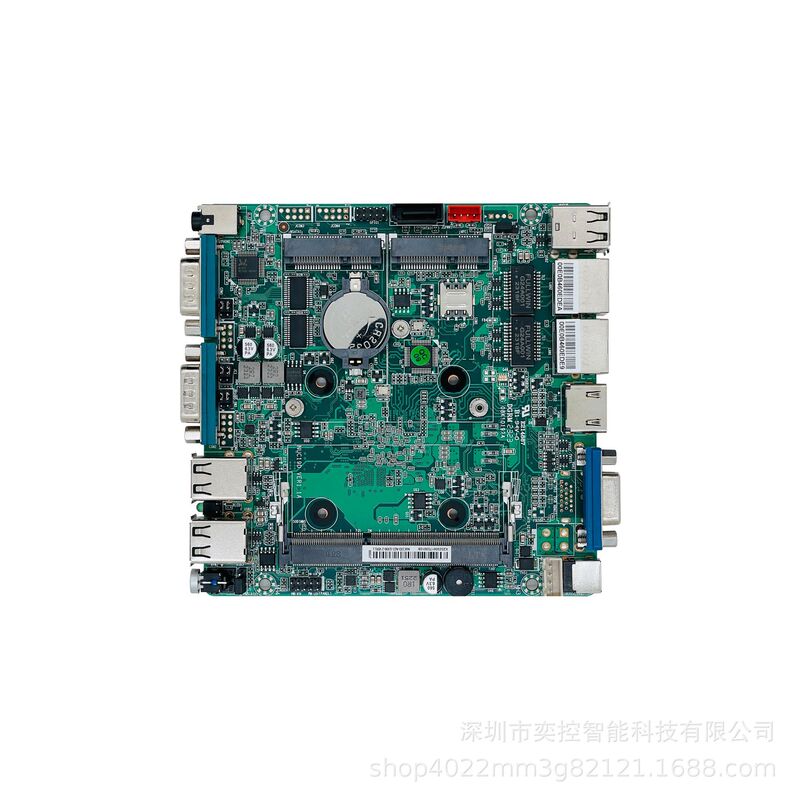 Quad-Core Celeron J1900 Mini Industrial Control Motherboard with Dual Gigabit Ethernet Ports, Microcomputer Self-Service Terminal Industrial Motherboard Quad-Core Celeron J1900 Mini Industrial Control Motherboard with Dual Gigabit Ethernet Ports, Microcomputer Self-Service Terminal Industrial Motherboard