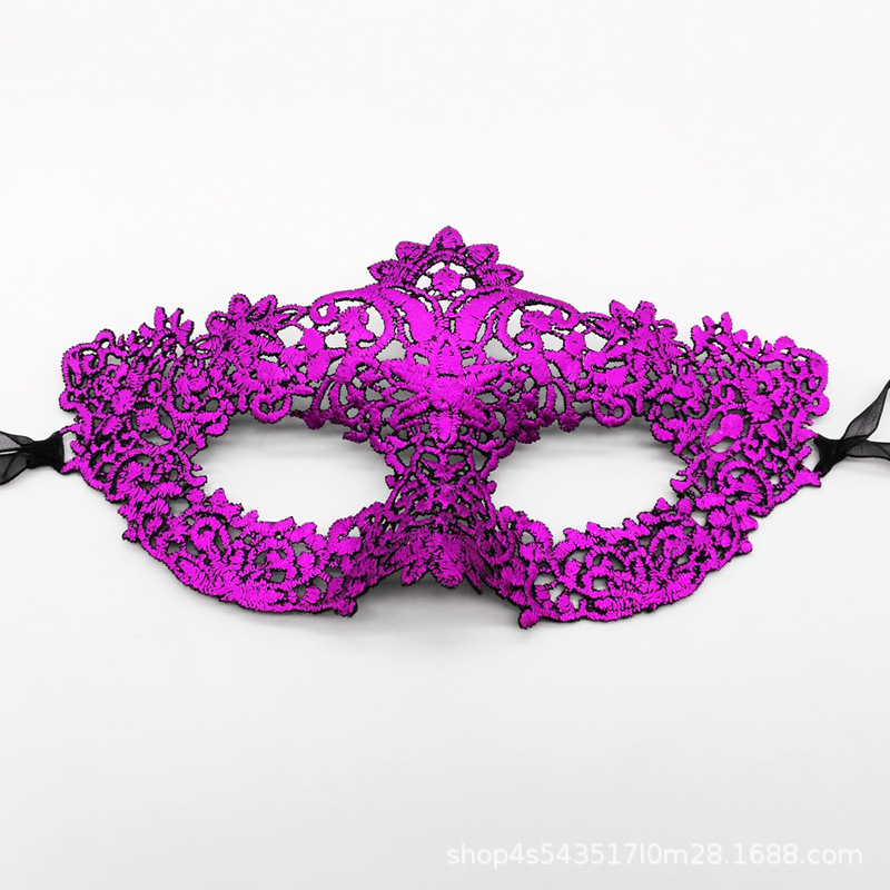 Máscaras de encaje de venta transfronteriza máscaras de plumas de mujer decoración gradiente máscaras de mitad de cara maquillaje de baile accesorios de vestuario sexy