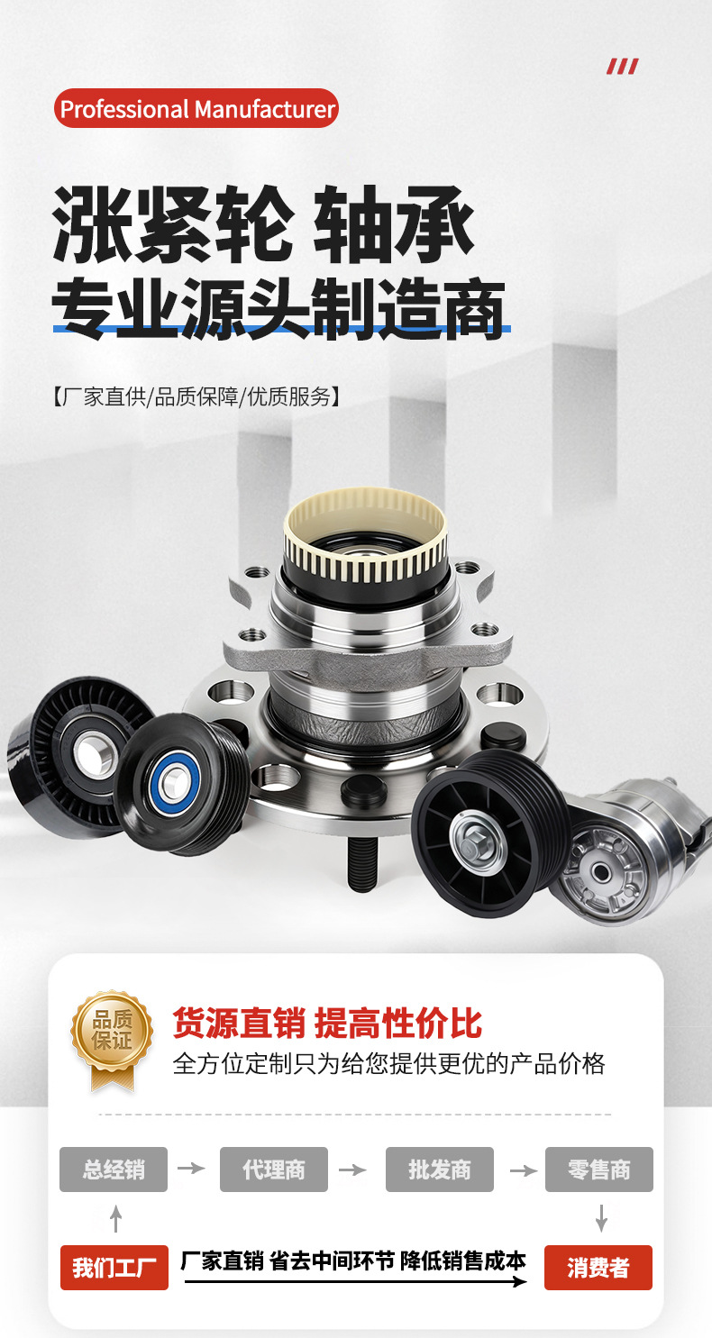 Directly Supplied from the Manufacturer, Belt Tensioner 1606948980 2S6Q6B217Aa Is Suitable for Volvo and Citroën