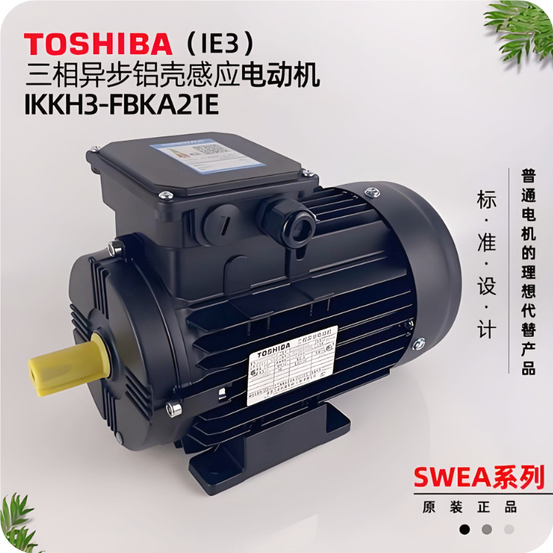 日本东芝原厂三相异步电动机TOSHIBA-SWEA100L1-4(NO:220300090L)