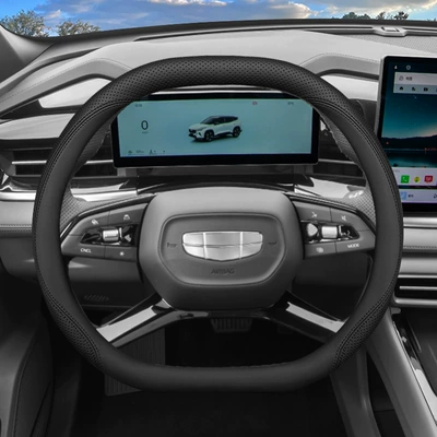 Generation Boyue L Car Interior Modified — Steering wheel cover - black-line-set-type-ultra-thin-model-default
