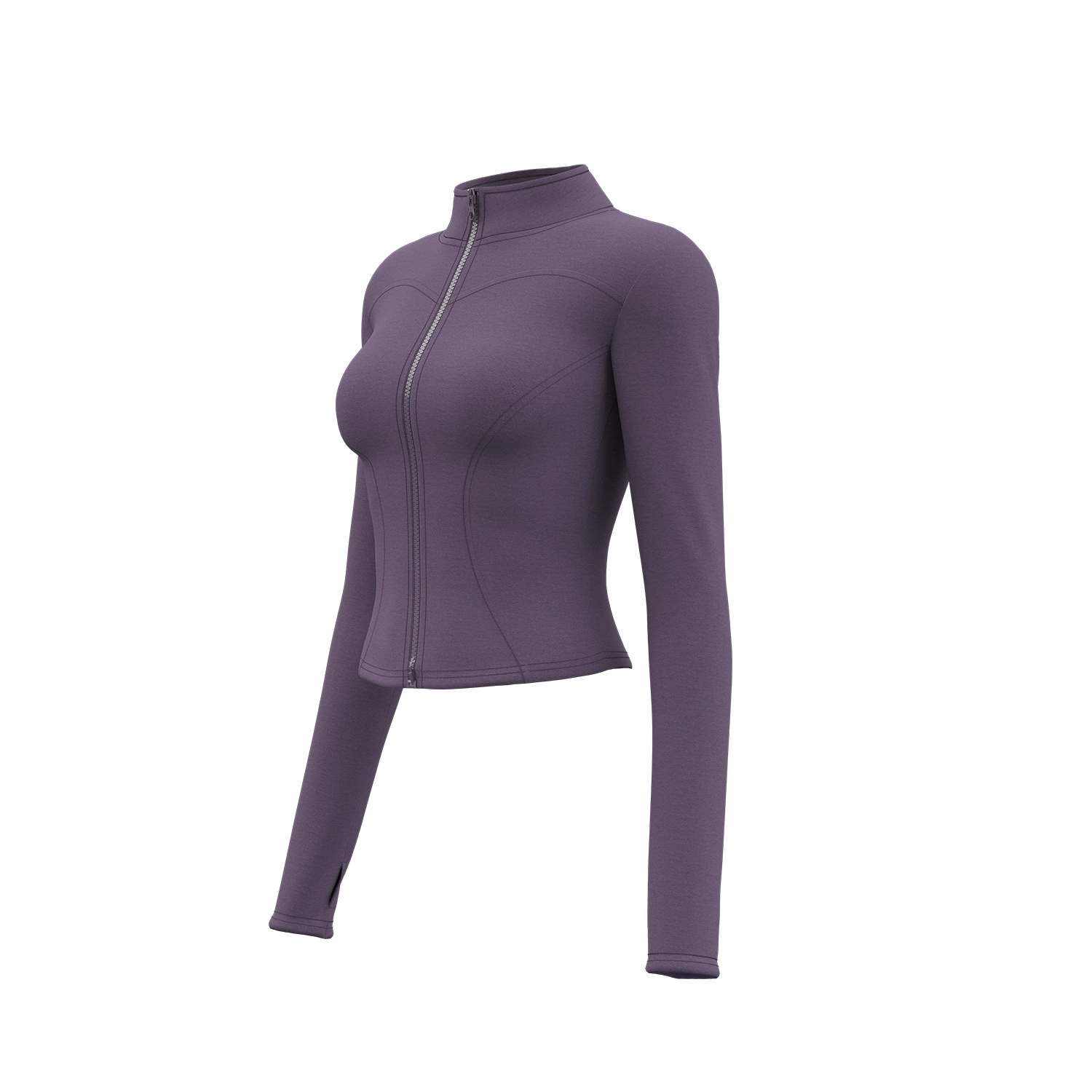 Women’s Sports Jacket — Breathable Slim-Fit Yoga & Running Jacket, European Style, Sizes S–XXXL