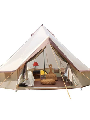 Trendy Cotton Cone-Shaped Yurt Avtomobil dam çadırları