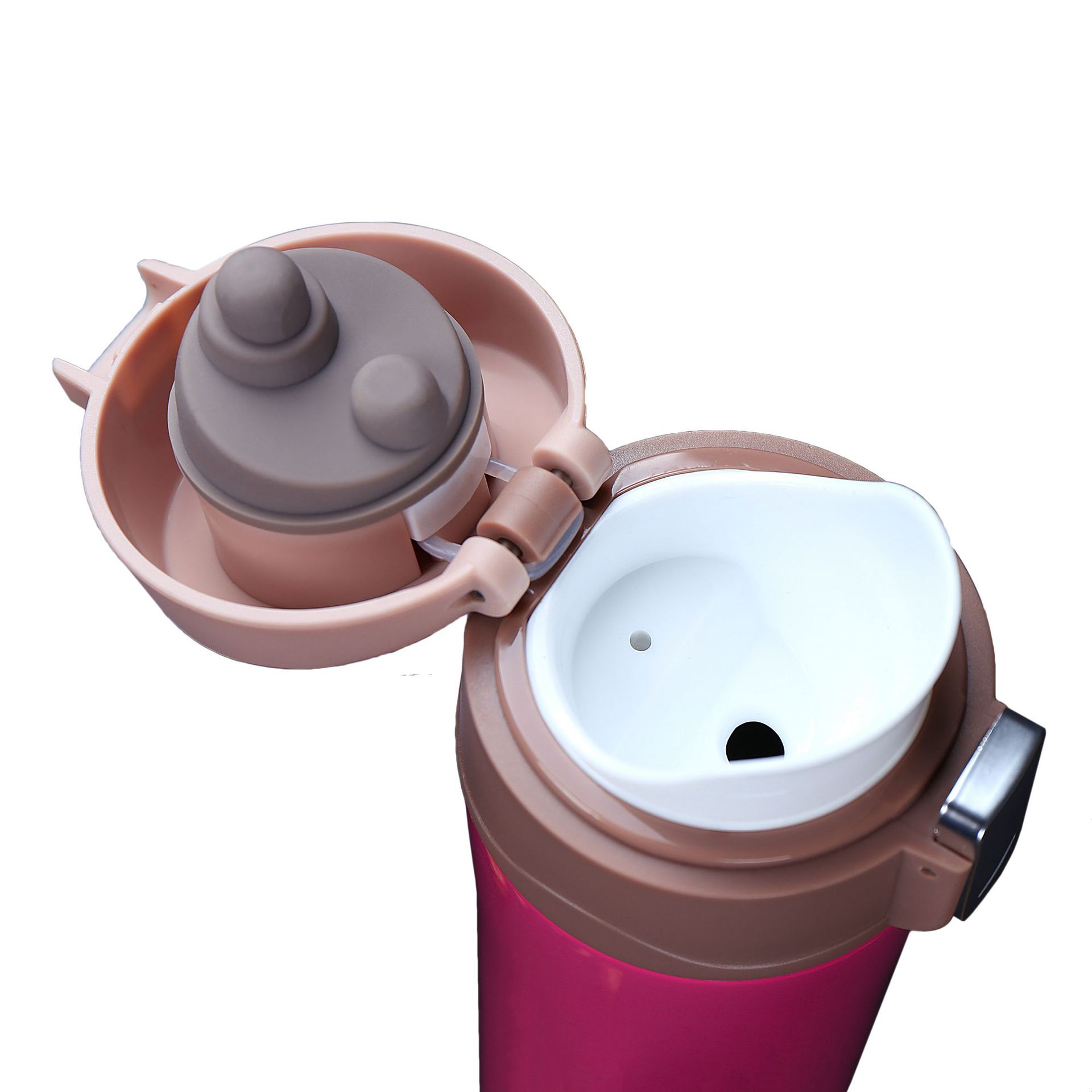 Taza de rebote creativo termo vacío de acero inoxidable taza logotipo grabado moda portátil deportes al aire libre taza de agua image 6