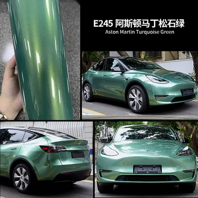 Auto Color Change Film — Car color change film Pet Mercedes-Benz - aston-martin-turquoise-green-calender-grade-2-year-warranty-15217mroll