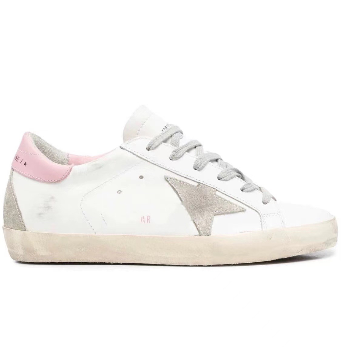 Clásico universal casual coreano GG hacer viejas estrellas pequeñas zapatos sucios zapatos de skate para hombres aumentan la altura interior de zapatos sucios de piel de vaca pequeños zapatos blancos