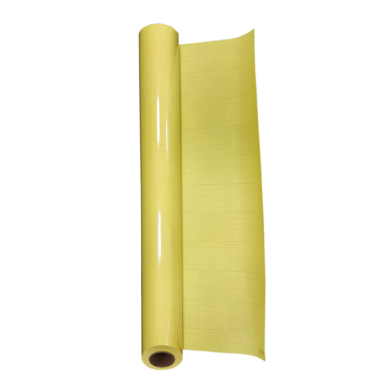 Película de laminación en frío PVC de doble cara adhesiva de alta permeabilidad de alta adhesión resistente a altas temperaturas fondo amarillo de doble cara máquina de laminación adhesiva consumibles ventas directas de fábrica