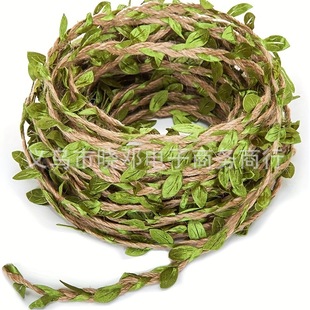 Artificial Rattan Natural Hemp Rope Burlap DIY Woven Garland Jungle Adventure Theme Party Home Decoration