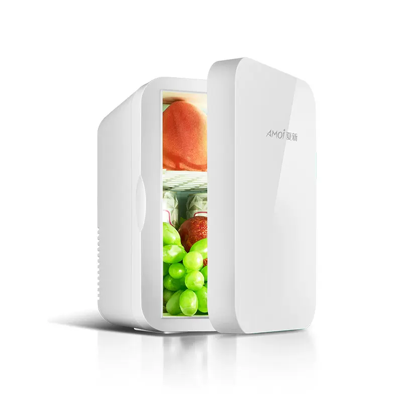 夏新8L迷你冰箱小型家用宿舍单门式制冷车家两用车载电冰箱