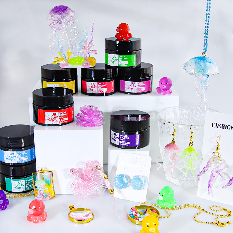 台瑞跨境捏捏胶固态树脂胶100克彩色自由模型胶3D立体捏捏胶