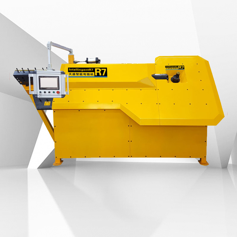 天盛R7型全自动数控智能钢筋弯箍机一次成型箍筋机建筑调直切断机