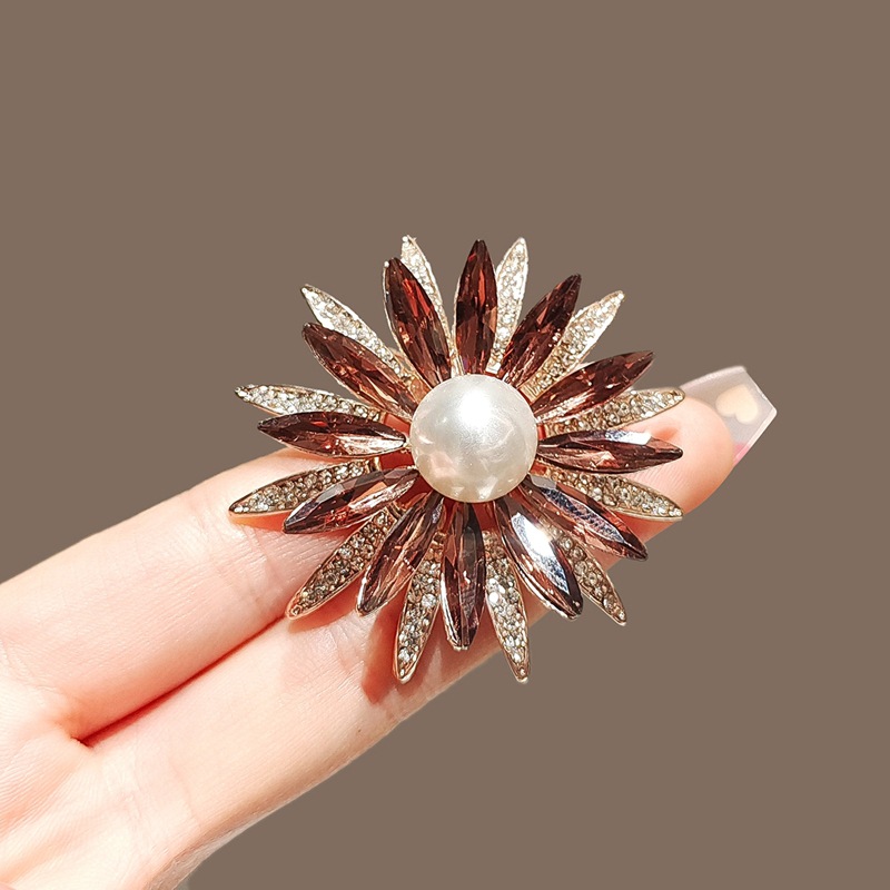 Elegante Barock Filigran Haarbrosche Mit Kristallen_voghion.com