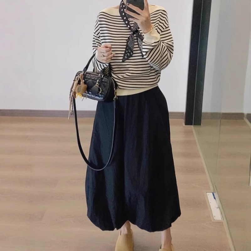 少し太ったプラスサイズのロマンチックな雰囲気の優しい花のつぼみスカート女性のための春と夏のエレガントなドレープハイウエストスリムスカート|undefined
