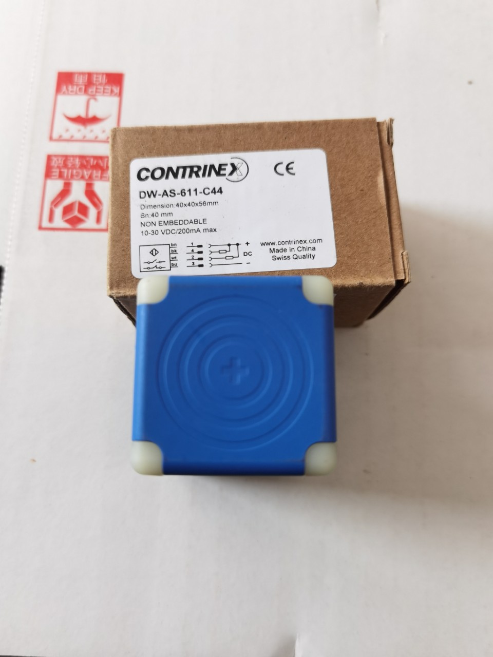 接近开关DW-AS-611-C44感应距离40mm 一开一闭 NPN