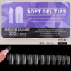 Ultra thin matte square fake nails for manicure, new collection, 550 pieces, no trace