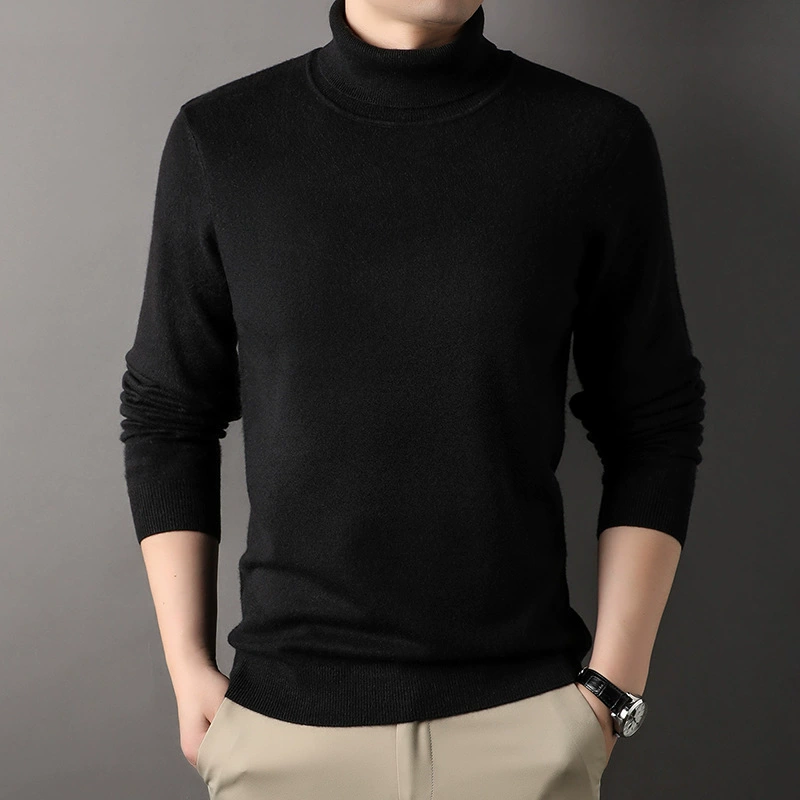 Juzhi 2024 Autumn and Winter New Half Turtle Collar Wool Fashion Basic Slim Fit Style Bottoming Shirt 6071