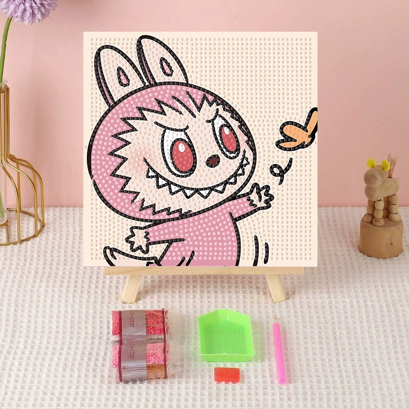 Алмазная вышивка (canvas) Genshin Impact DIY, 20×20 / 30×30, деревянная внутренняя рама и набор инструментов