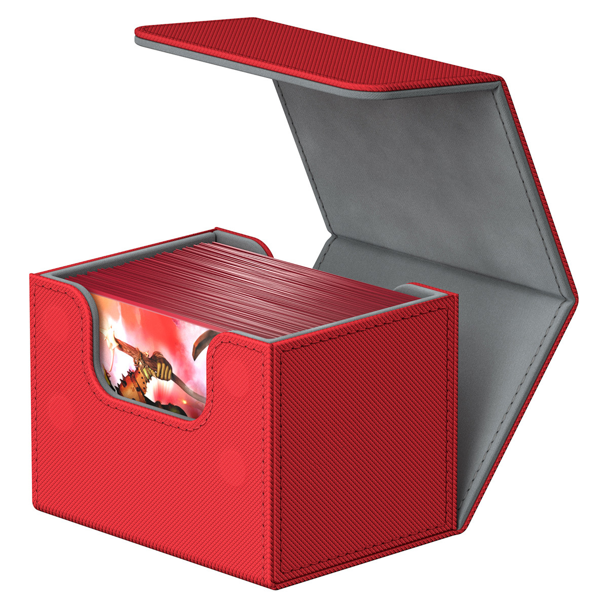 De gama alta de 100 + multi-funcional PU caja de tarjeta de juego de mesa MTG Ultraman tarjeta Bao Ke Meng Wanzhi tarjeta de almacenamiento al por mayor