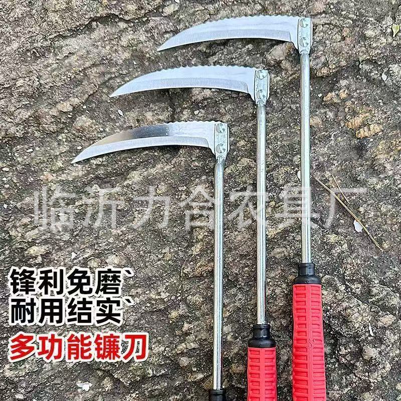 New Sk5 Imported Steel Household Chive Cutting Knife, Manganese Steel Chive Special Small Sickle for Vegetable Garden Weeding and Agricultural Use