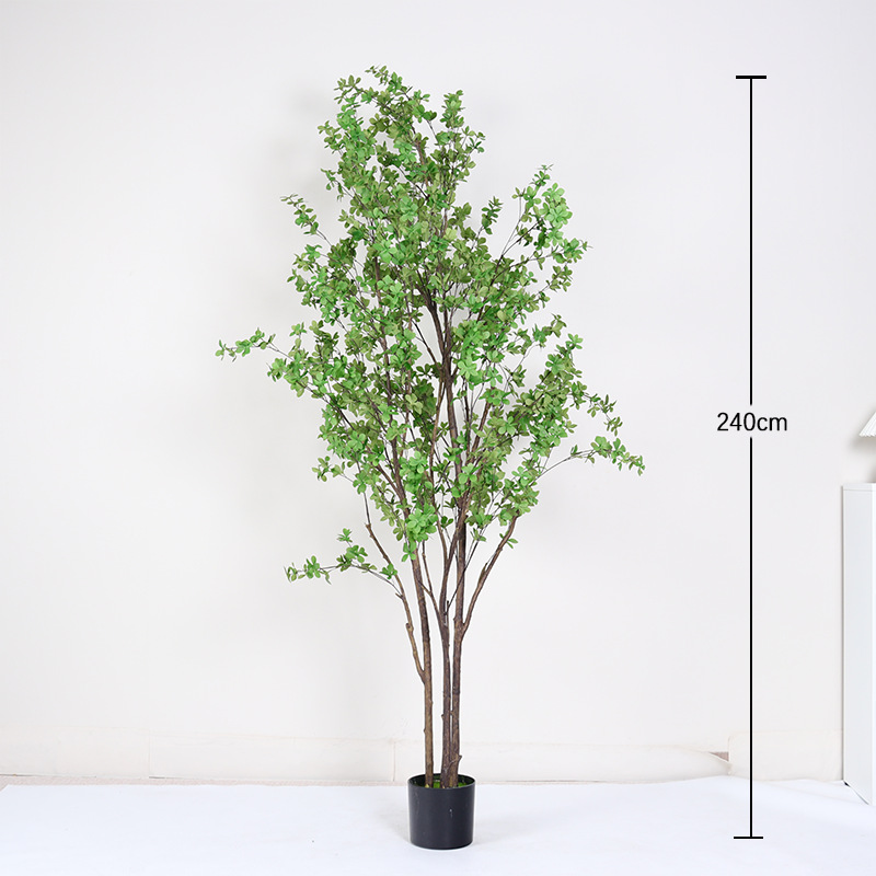 Simulación de plantas verdes de alto nivel de lujo ligero de plantas falsas biónicas interiores maceta sala de estar decoración paisajística de aterrizaje image 15