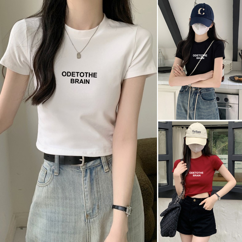Spring summer short small design base body-friendly short sleeve…
