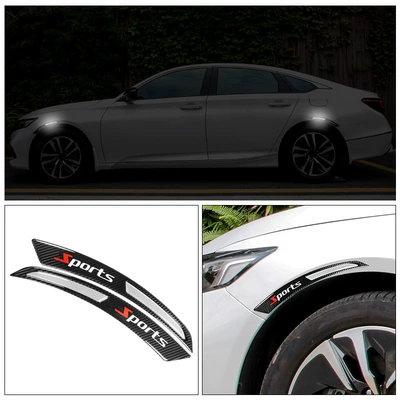 Warning Strips, Wheel eyebrow - white-sports