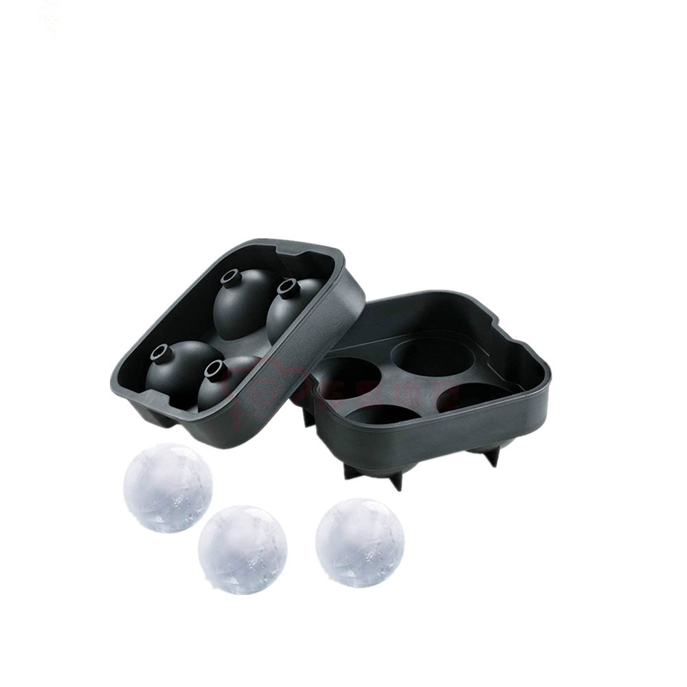 创意 硅胶冰球 硅胶四孔冰球 硅胶冰球模 圆形4连硅胶冰格