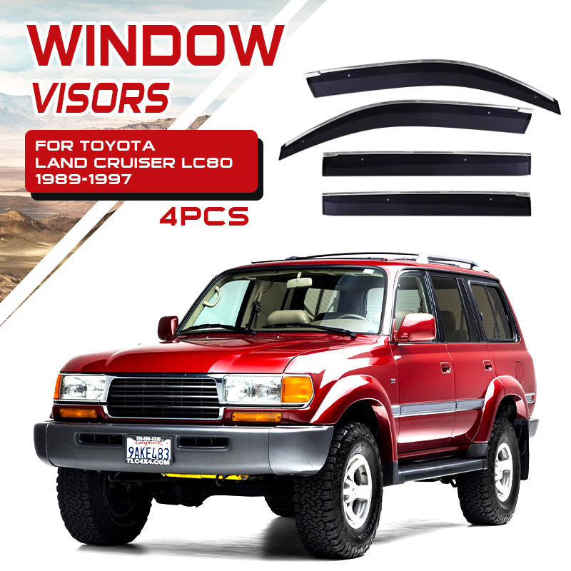Adecuado para protectores de lluvia y parasoles para ventanas de automóviles Toyota Prado Cruiser LC300 LC200 LC250.