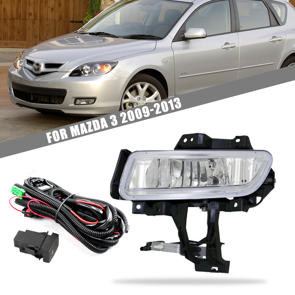 Aplicable a 10 11 12 años Mazda 3 conjunto de luces de niebla delanteras viejas luces de viaje diurno M3 luces de parachoques delanteras
