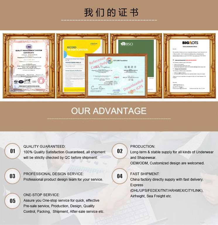 我们的证书