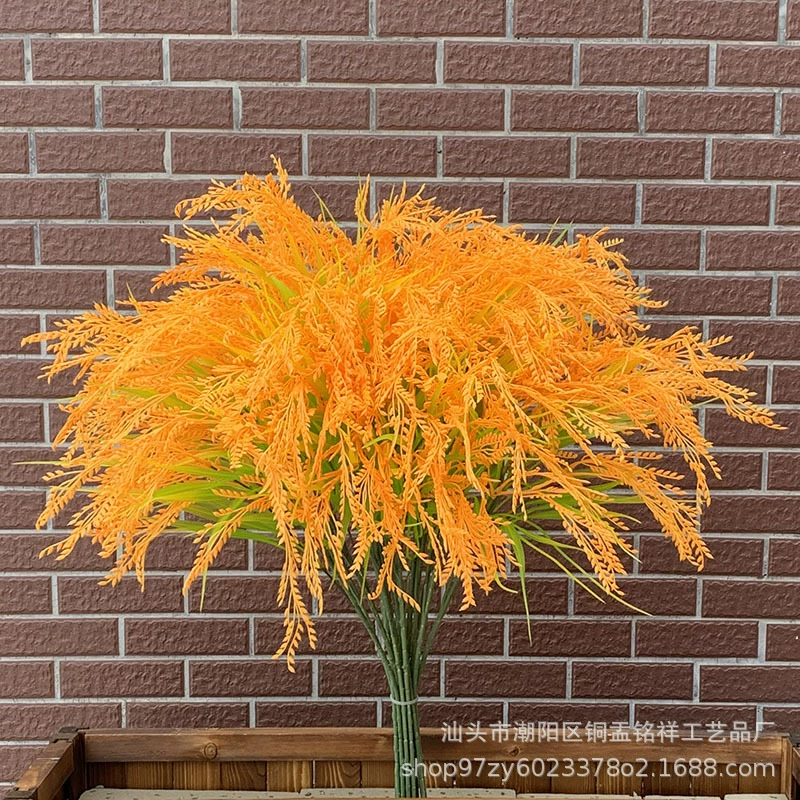 Моделирование риса пластиковое растение рисовые ветки искусственная Пшеница реквизит для стрельбы длинная поддельная рисовая Метелка