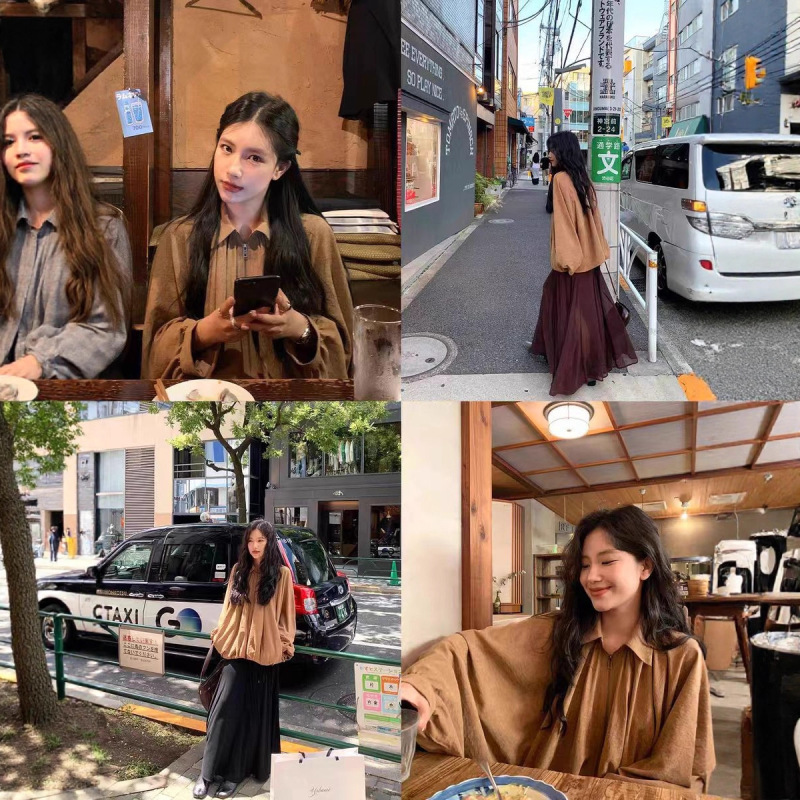 DaqianwithU 秋叶垂感蝙蝠袖斗篷夹克女2025秋季新款显瘦外套薄款|undefined