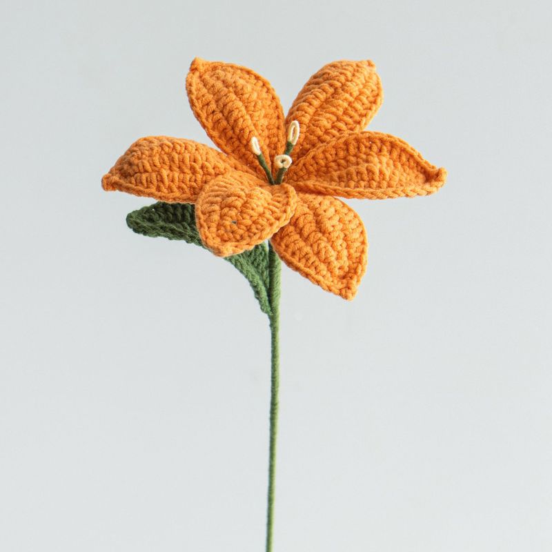 クロスボーダーの手編みの完成品の小さい花束は花の毛糸のメリヤスの花束を模倣します。|undefined