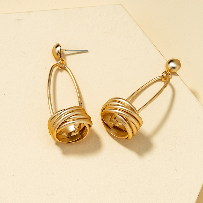 Fashion Geometric Retro Copper Earrings display picture 1