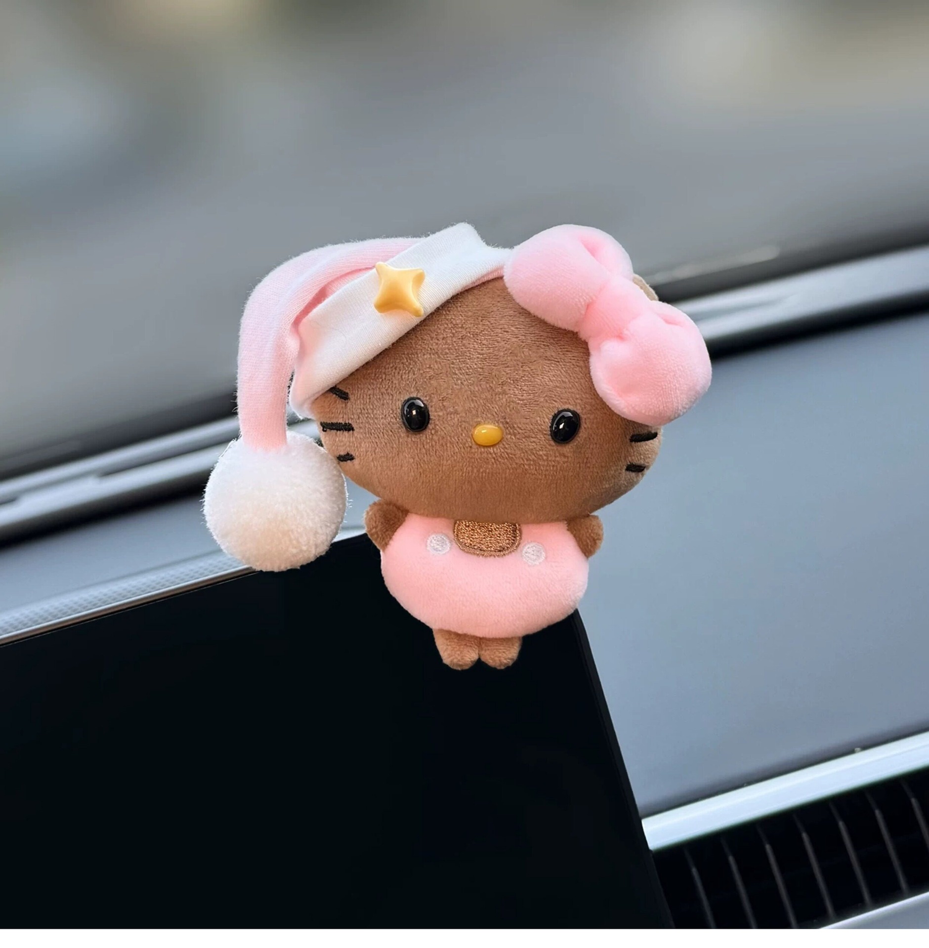 2026 New Car Ornaments, Dashboard Screen Lying Car Doll, Display Car Interior Decorations, Cute Kitty