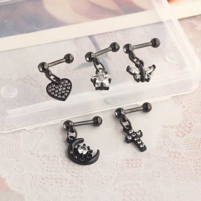 Labret piercing jewelry detail image