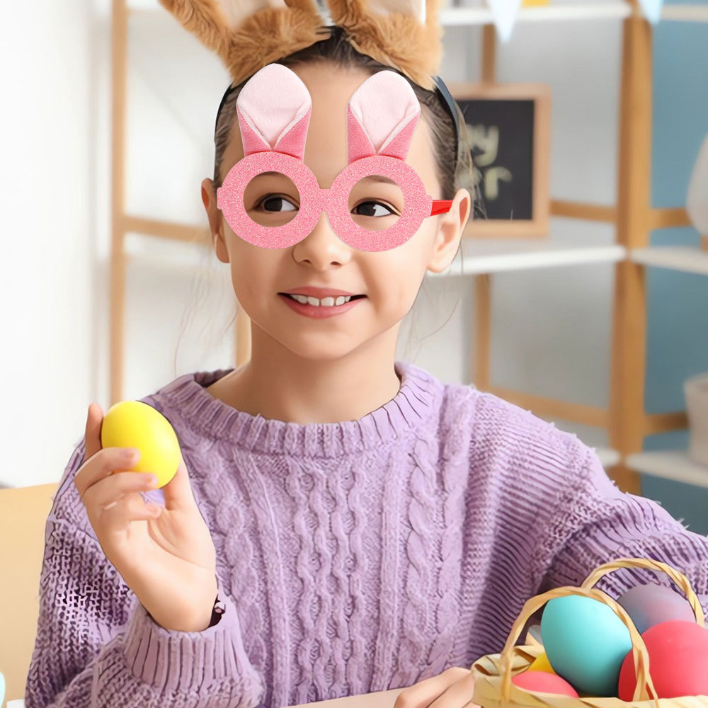 Nuevas gafas de conejo jardín de infantes accesorios de decoración espectáculo infantil festivo creativo orejas de conejo marco de gafas