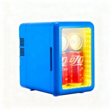 美妆冰箱led炫彩灯迷你冰箱冷热两用节能小冰箱批发电商跨境冰箱