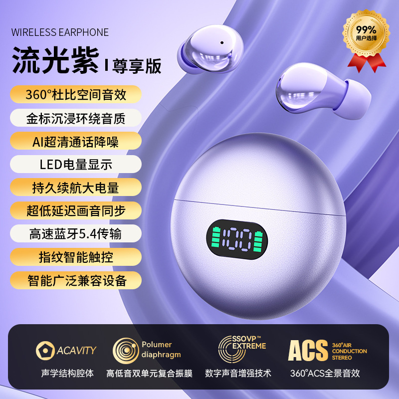 2025 New Q61 Bluetooth Headset Sleep Headset In-Ear Comfortable and Painless for Long-Term Wear High-Quality Running Sports